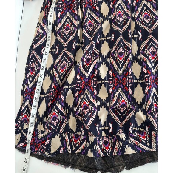 Holding Horses for Anthropologie Dress 4 Tribal Ikat Print Boho Festival Casual - Picture 9 of 15